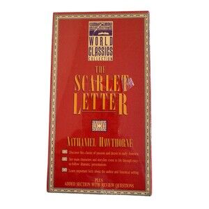 The Scarlet Letter World classic Collection Nathaniel Hawthorne 1995 VHS SEALED
